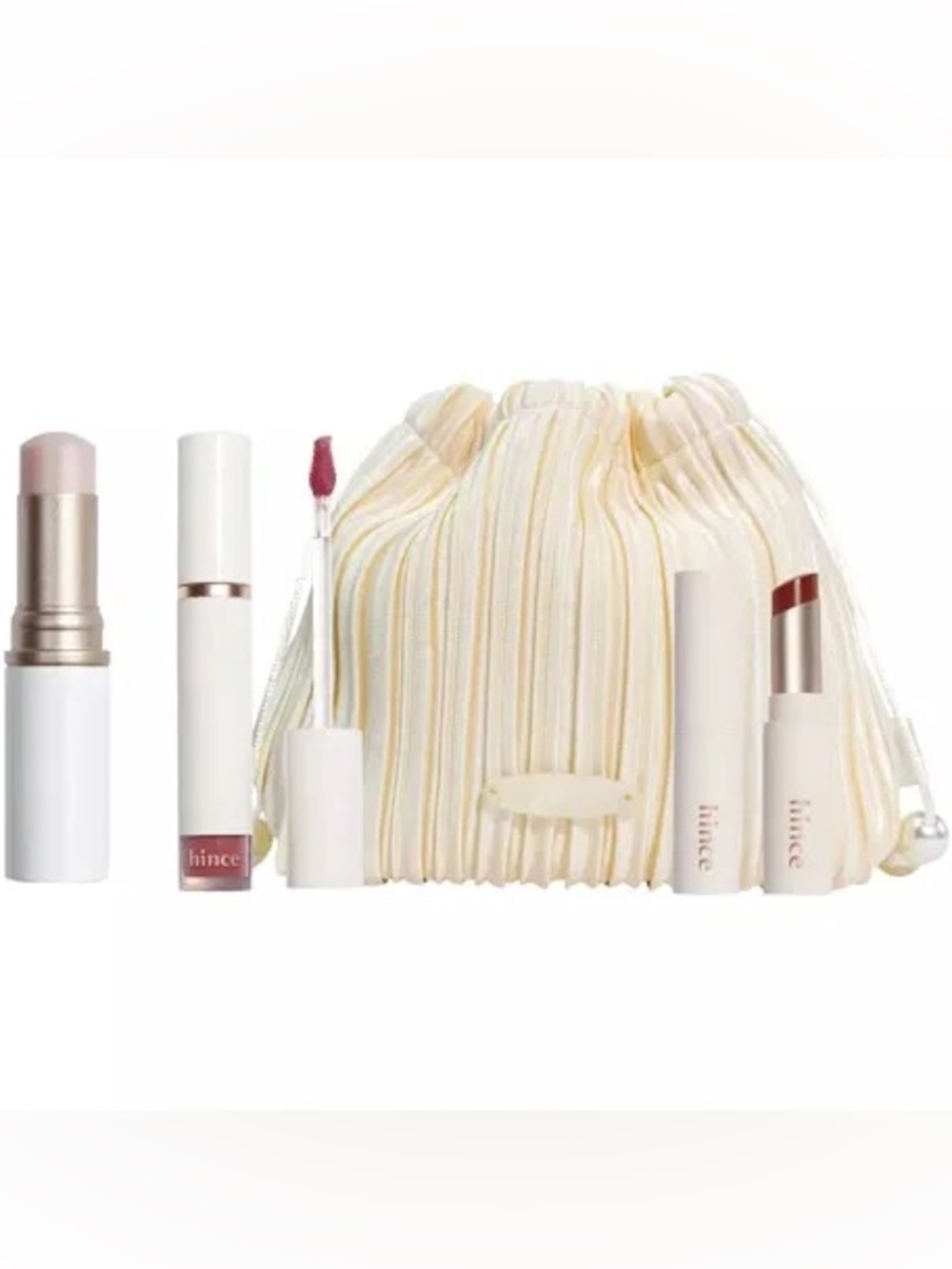 Hince Lip Glow, Radiance Balm & Water Liquid Glow Set - New